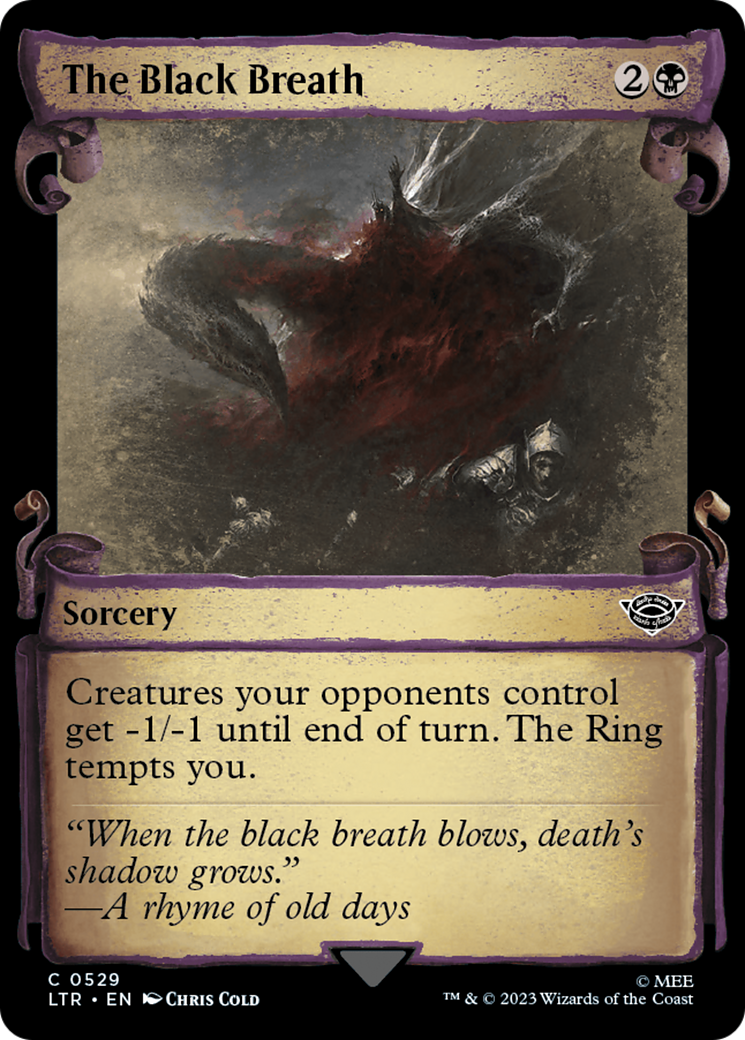 The Black Breath [The Lord of the Rings: Tales of Middle-Earth Showcase Scrolls] | Exor Games Summserside