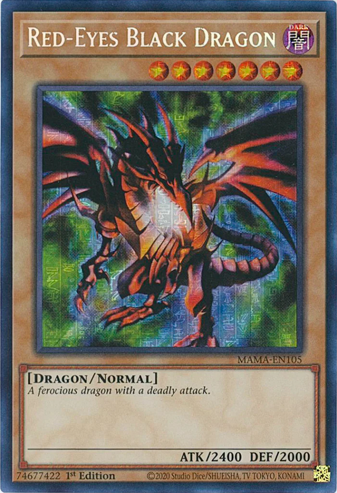 Red-Eyes Black Dragon [MAMA-EN105] Secret Pharaoh's Rare | Exor Games Summserside