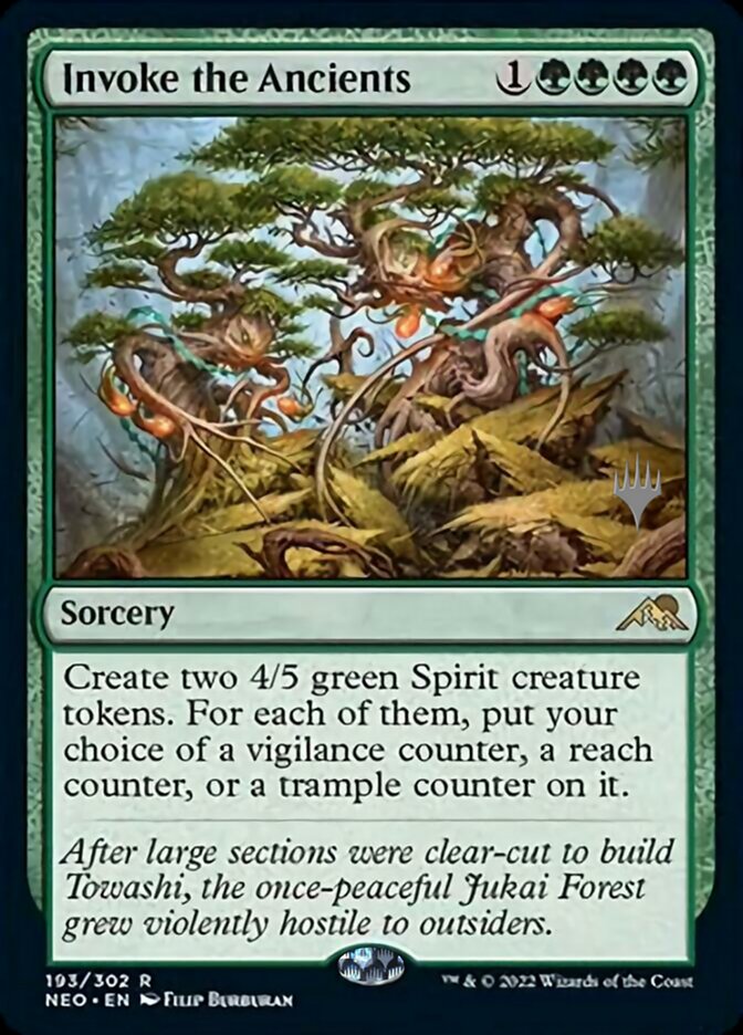 Invoke the Ancients (Promo Pack) [Kamigawa: Neon Dynasty Promos] | Exor Games Summserside