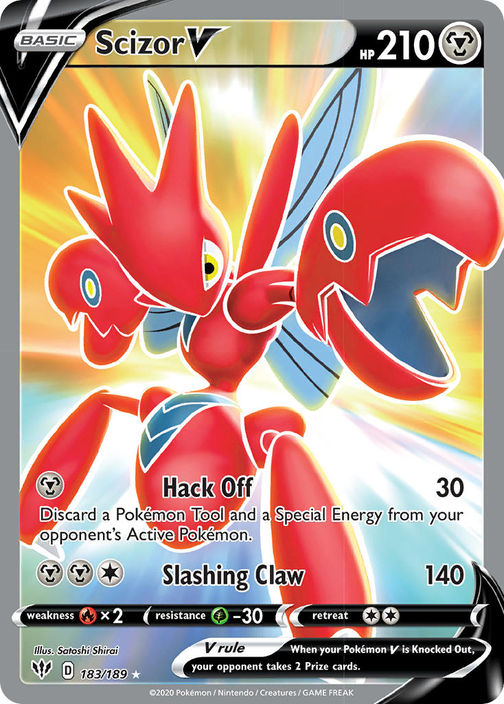 Scizor V (183/189) [Sword & Shield: Darkness Ablaze] | Exor Games Summserside