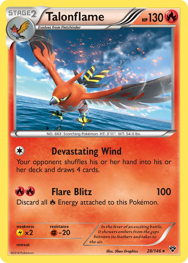 Talonflame (28/146) (Cosmos Holo) (Blister Exclusive) [XY: Base Set] | Exor Games Summserside