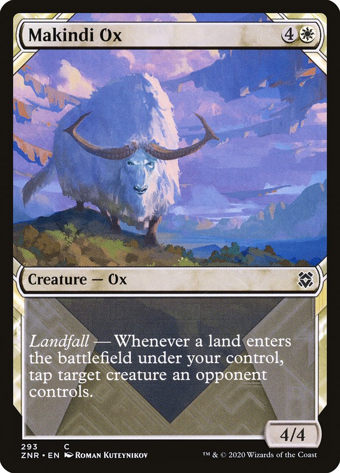 Makindi Ox (Showcase) [Zendikar Rising] | Exor Games Summserside