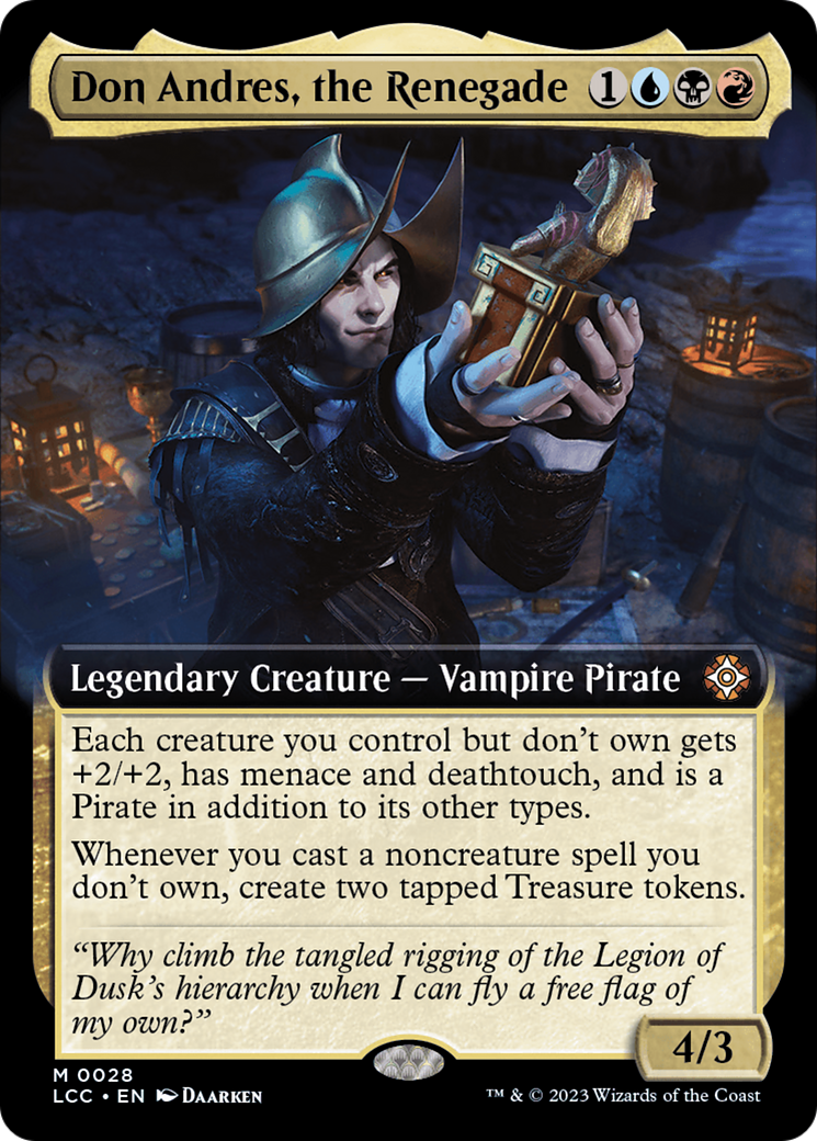 Don Andres, the Renegade (Extended Art) [The Lost Caverns of Ixalan Commander] | Exor Games Summserside