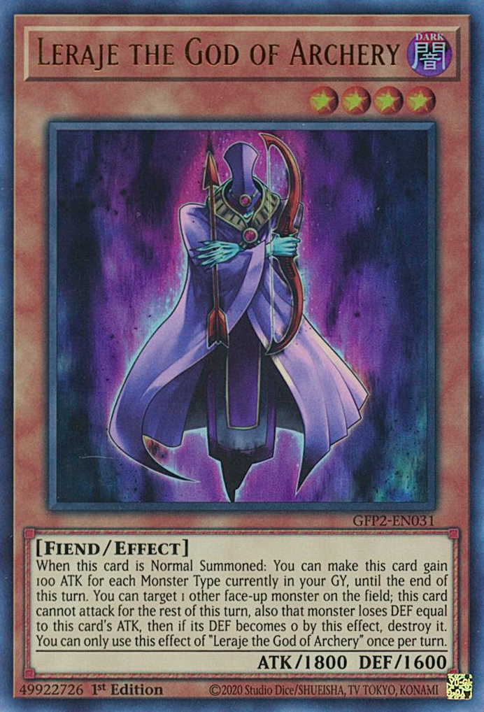 Leraje the God of Archery [GFP2-EN031] Ultra Rare | Exor Games Summserside