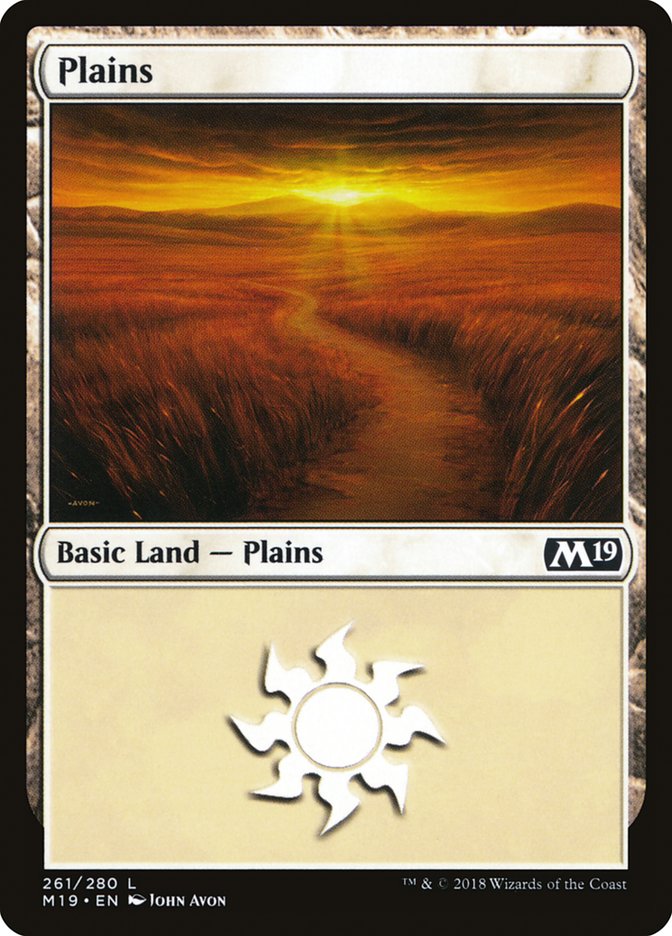 Plains (261) [Core Set 2019] | Exor Games Summserside