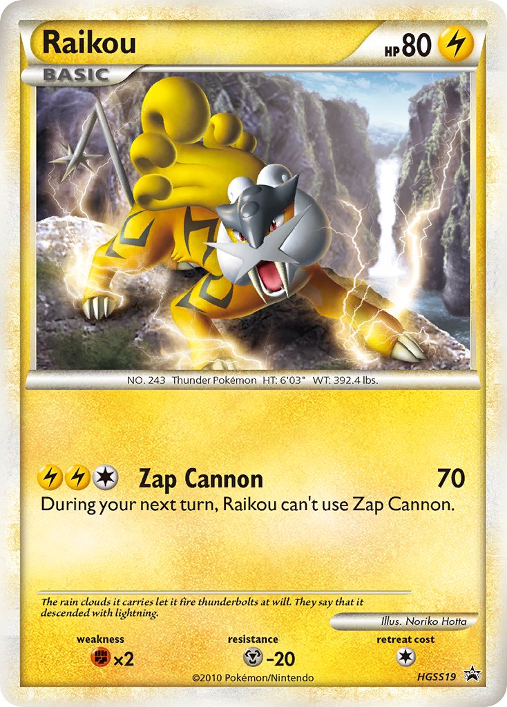 Raikou (HGSS19) [HeartGold & SoulSilver: Black Star Promos] | Exor Games Summserside
