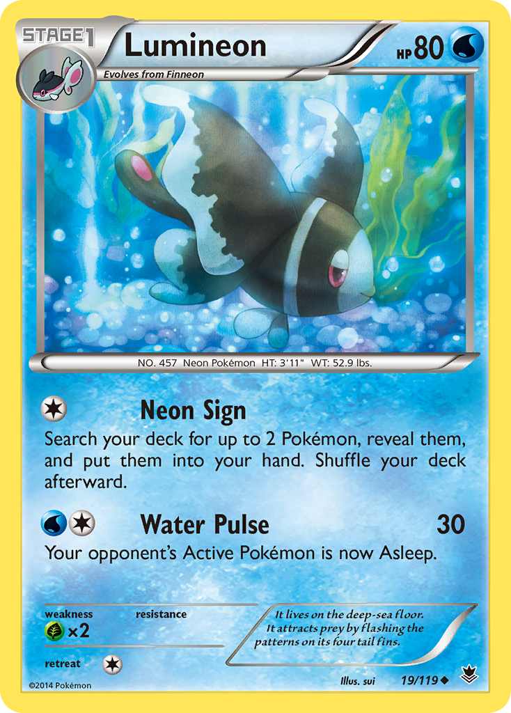 Lumineon (19/119) [XY: Phantom Forces] | Exor Games Summserside