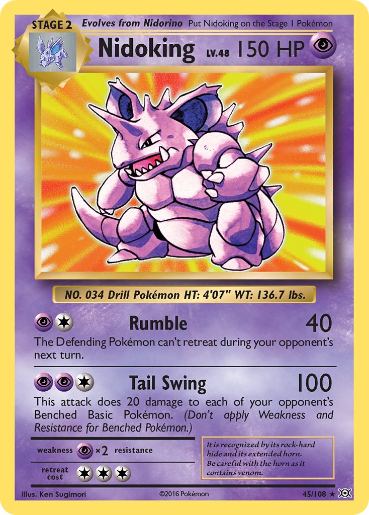 Nidoking (45/108) (Theme Deck Exclusive) [XY: Evolutions] | Exor Games Summserside