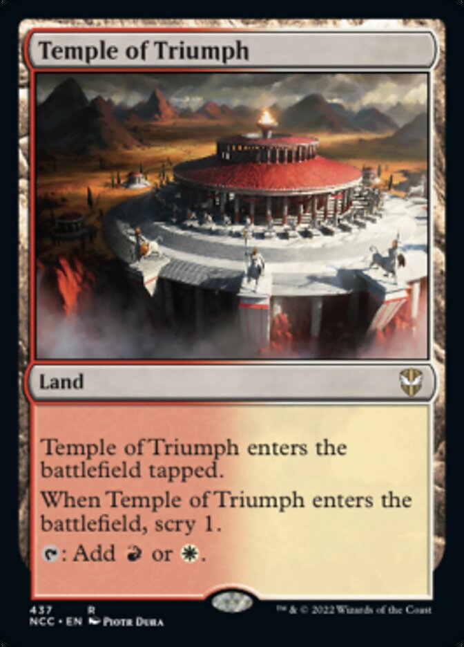 Temple of Triumph [Streets of New Capenna Commander] | Exor Games Summserside