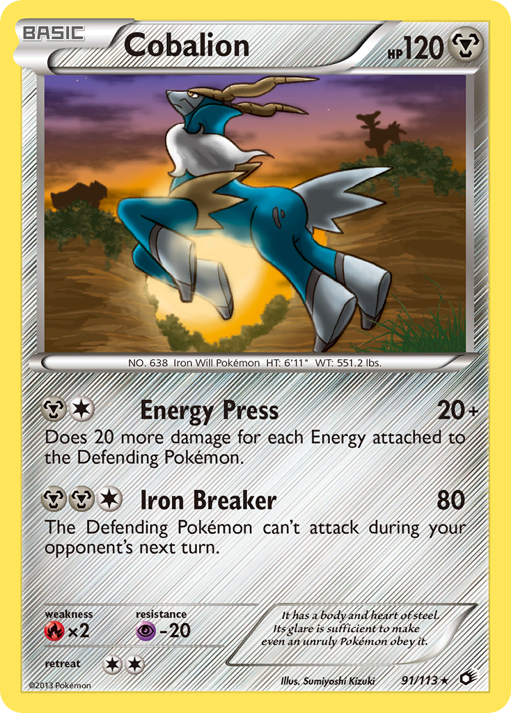 Cobalion (91/113) [Black & White: Legendary Treasures] | Exor Games Summserside