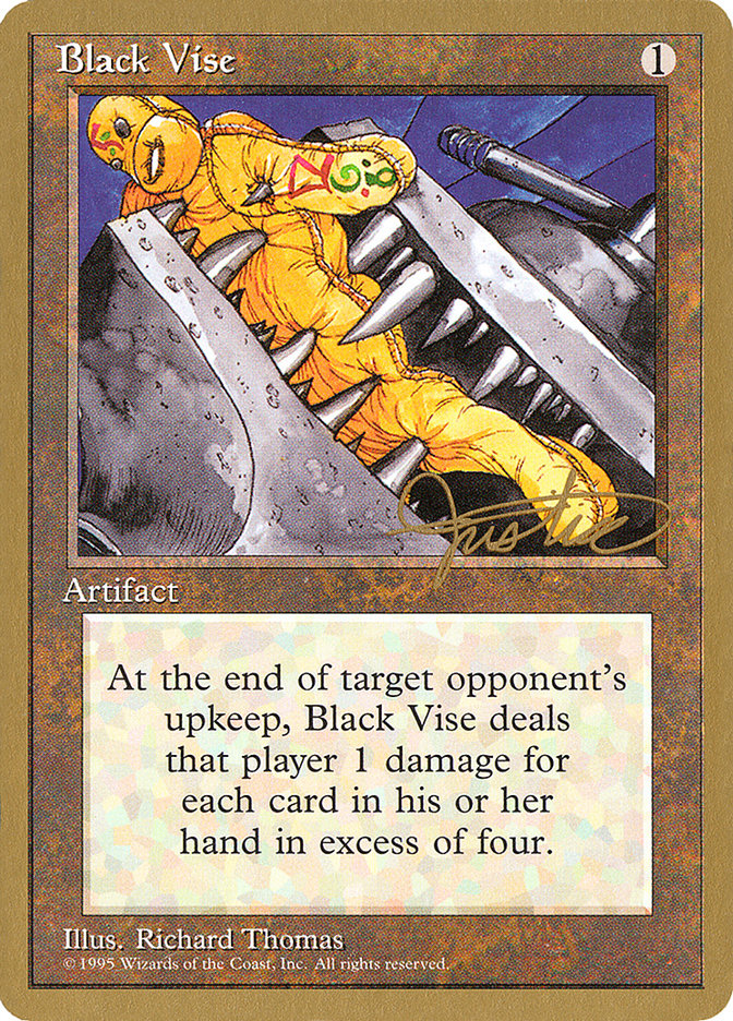 Black Vise (Mark Justice) [Pro Tour Collector Set] | Exor Games Summserside