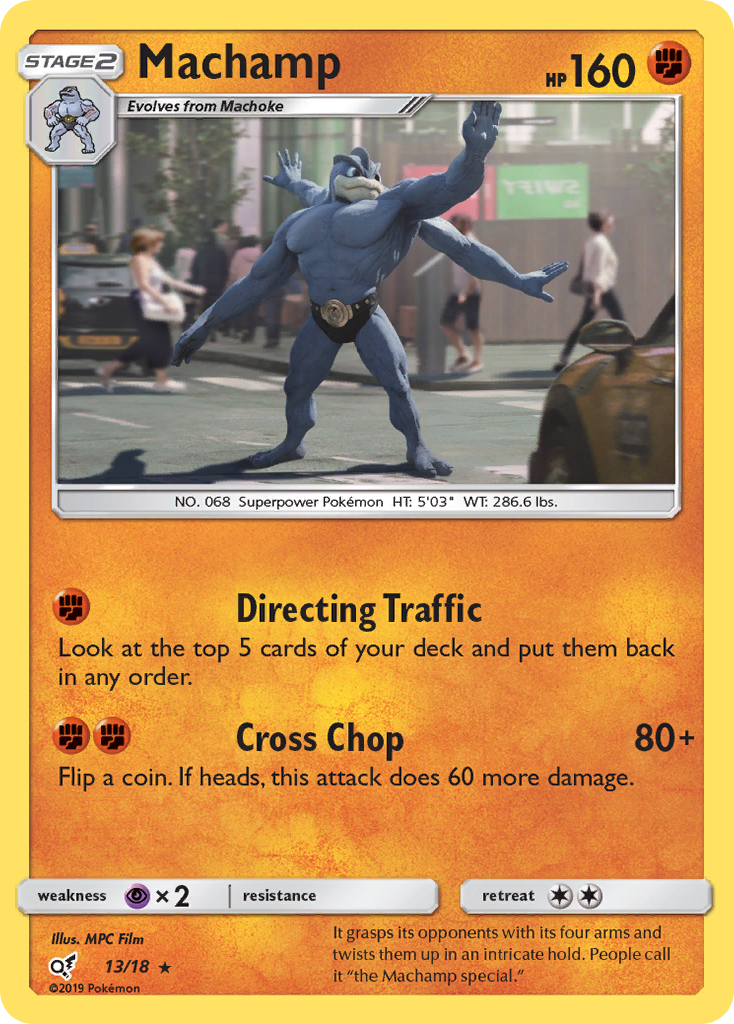 Machamp (13/18) [Sun & Moon: Detective Pikachu] | Exor Games Summserside