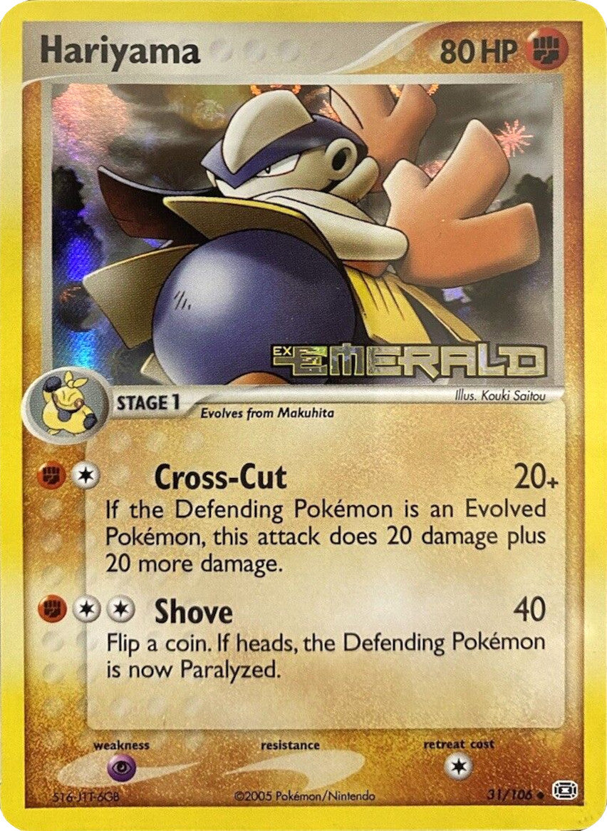 Hariyama (31/106) (Stamped) [EX: Emerald] | Exor Games Summserside