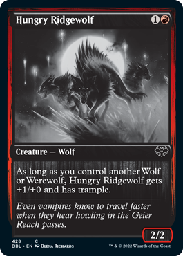 Hungry Ridgewolf [Innistrad: Double Feature] | Exor Games Summserside