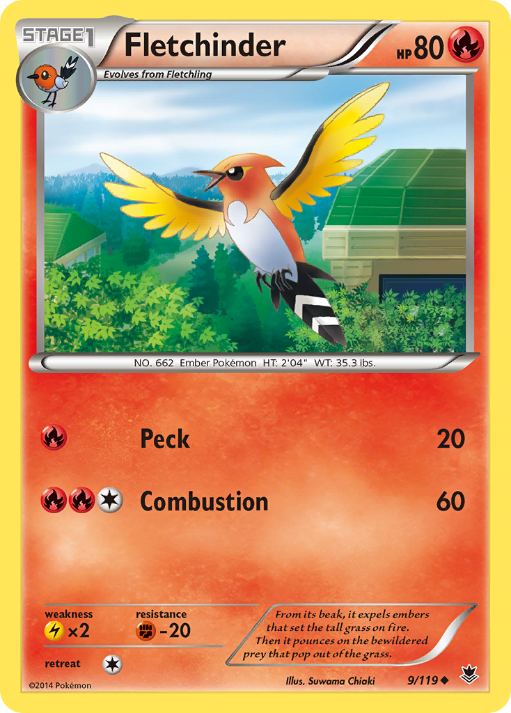 Fletchinder (9/119) [XY: Phantom Forces] | Exor Games Summserside