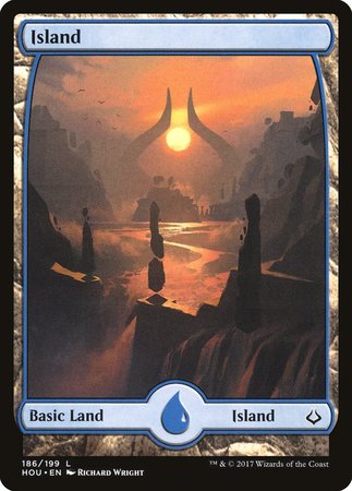 Island (186) - Full Art [Hour of Devastation] | Exor Games Summserside