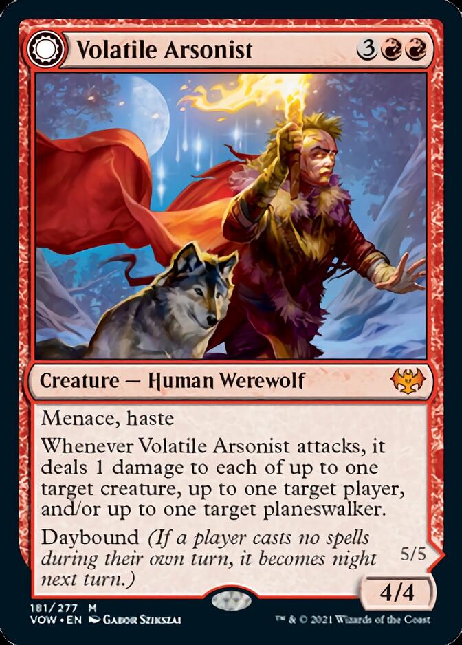 Volatile Arsonist // Dire-Strain Anarchist [Innistrad: Crimson Vow] | Exor Games Summserside