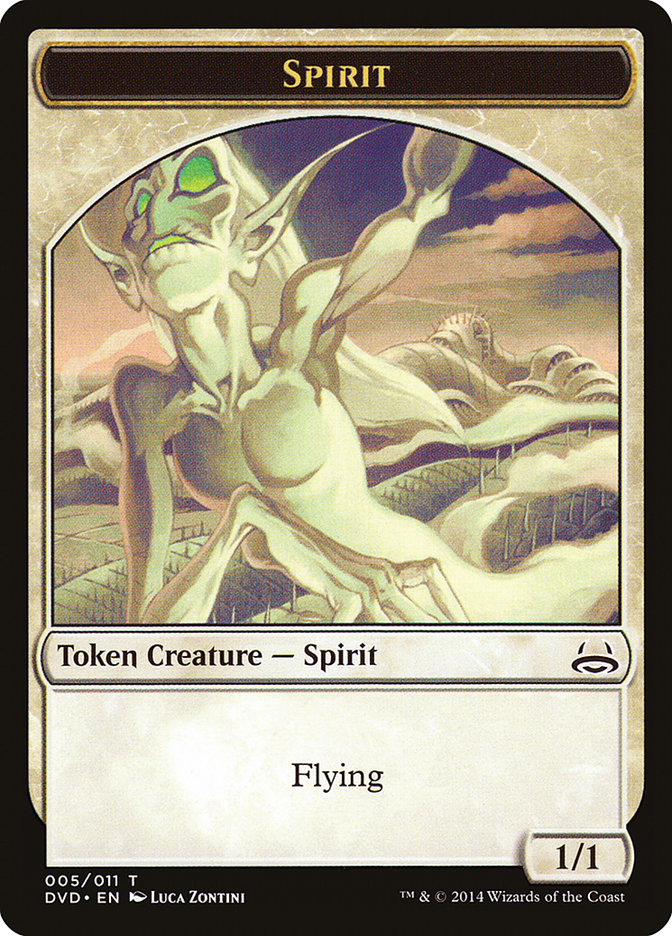 Spirit Token (Divine vs. Demonic) [Duel Decks Anthology Tokens] | Exor Games Summserside