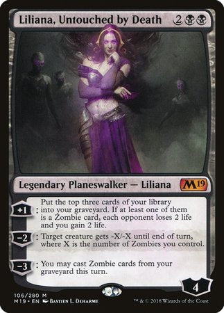 Liliana, Untouched by Death [Core Set 2019] | Exor Games Summserside