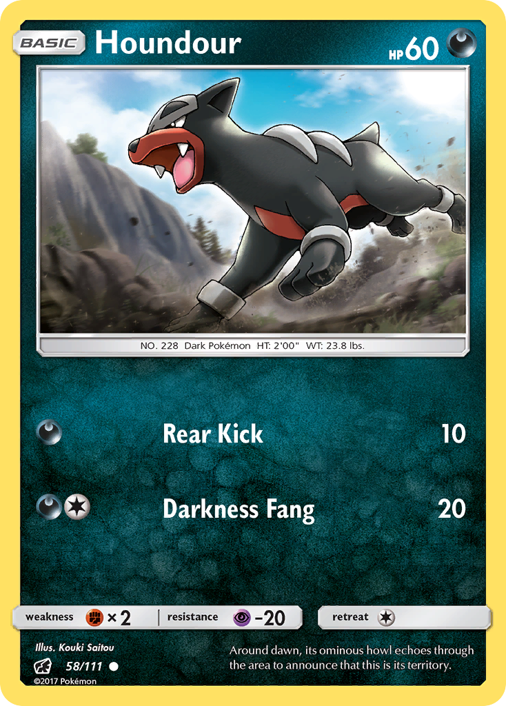 Houndour (58/111) [Sun & Moon: Crimson Invasion] | Exor Games Summserside