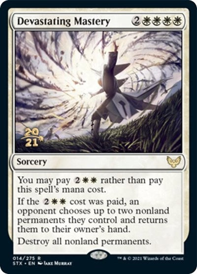 Devastating Mastery [Strixhaven: School of Mages Prerelease Promos] | Exor Games Summserside