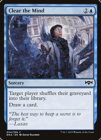 Clear the Mind [Ravnica Allegiance] | Exor Games Summserside