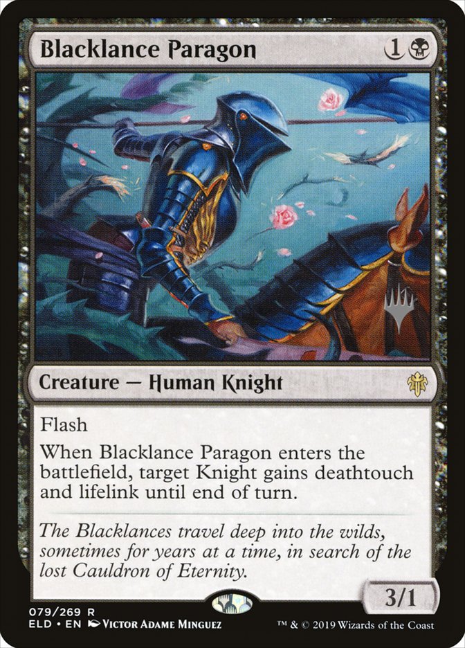 Blacklance Paragon (Promo Pack) [Throne of Eldraine Promos] | Exor Games Summserside