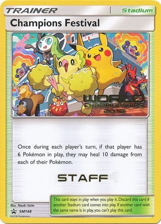 Champions Festival (SM148) (2018 Staff) [Sun & Moon: Black Star Promos] | Exor Games Summserside