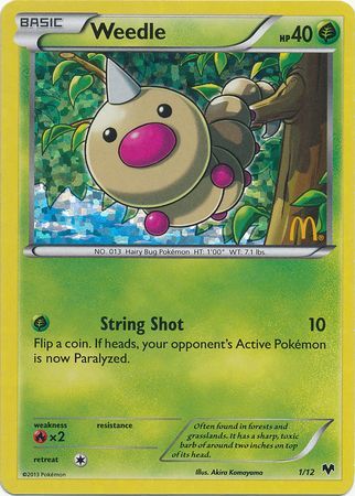 Weedle (1/12) [McDonald's Promos: 2014 Collection] | Exor Games Summserside