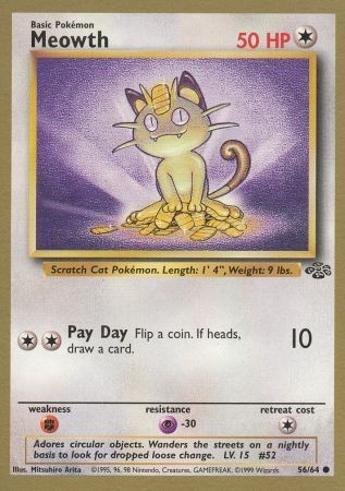 Meowth (56/64) (Gold Bordered Promo) [Jungle Unlimited] | Exor Games Summserside