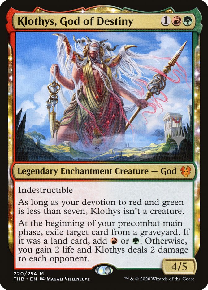 Klothys, God of Destiny (Promo Pack) [Theros Beyond Death Promos] | Exor Games Summserside