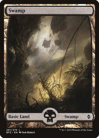 Swamp (261) - Full Art [Battle for Zendikar] | Exor Games Summserside