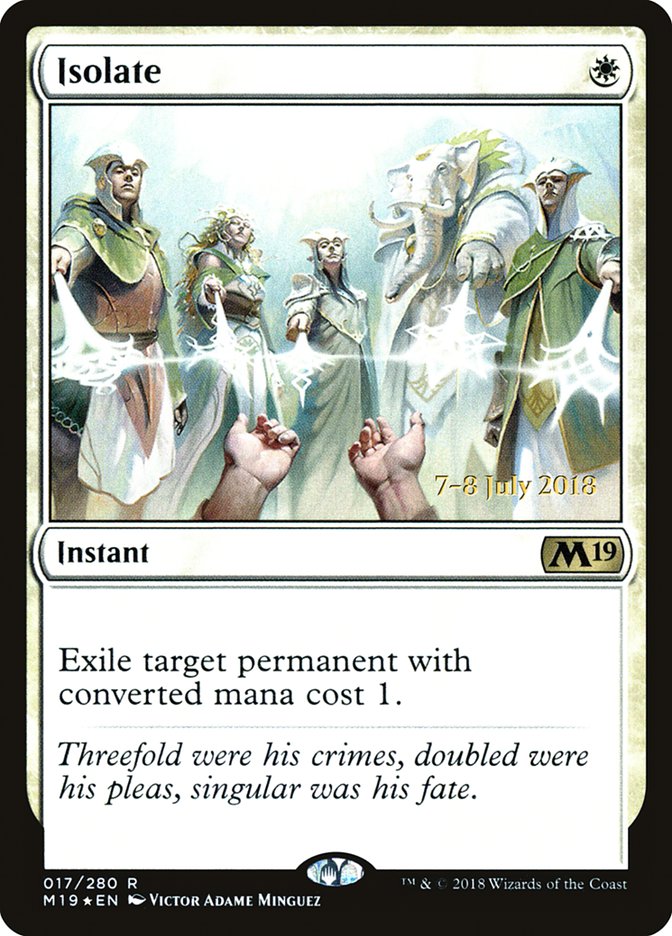 Isolate  [Core Set 2019 Prerelease Promos] | Exor Games Summserside