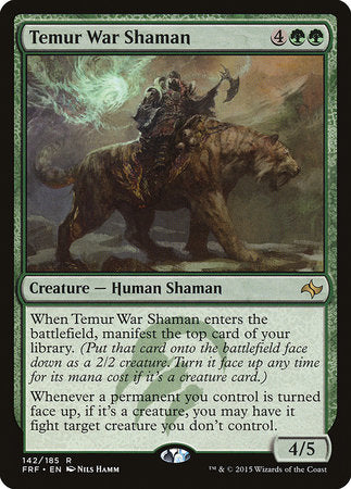 Temur War Shaman [Fate Reforged] | Exor Games Summserside