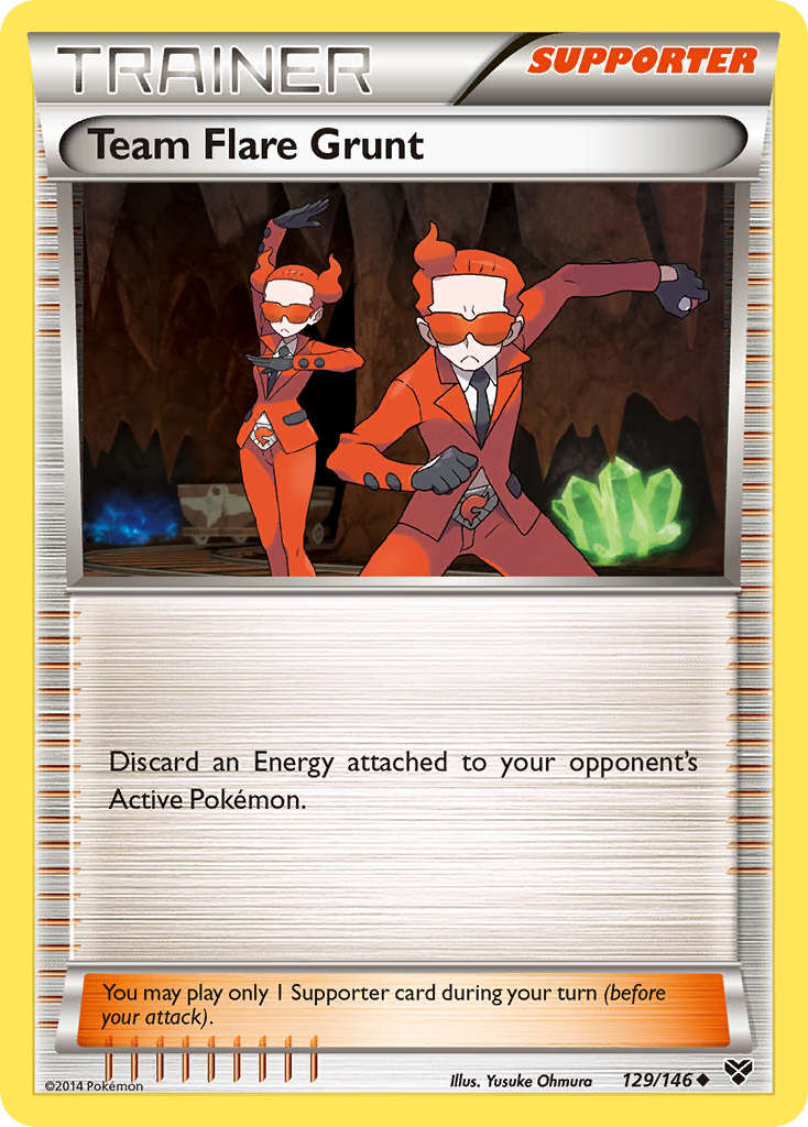 Team Flare Grunt (129/146) [XY: Base Set] | Exor Games Summserside