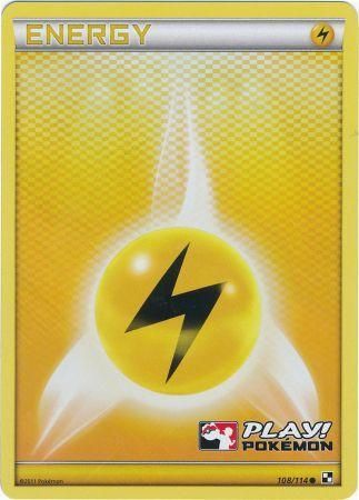 Lightning Energy (108/114) (Play Pokemon Promo) [Black & White: Base Set] | Exor Games Summserside