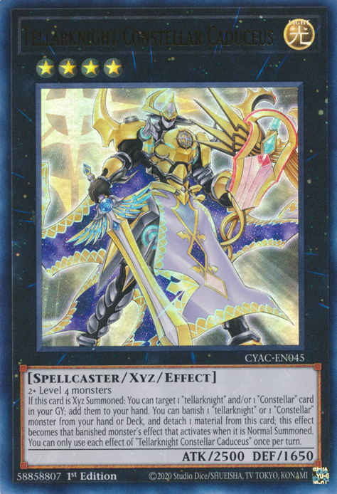 Tellarknight Constellar Caduceus [CYAC-EN045] Ultra Rare | Exor Games Summserside