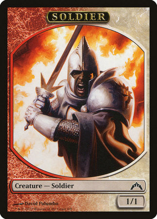 Soldier Token (Red/White) [Gatecrash Tokens] | Exor Games Summserside