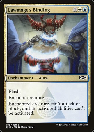 Lawmage's Binding [Ravnica Allegiance] | Exor Games Summserside