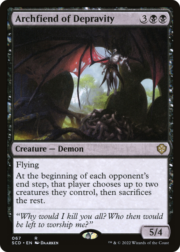 Archfiend of Depravity [Starter Commander Decks] | Exor Games Summserside