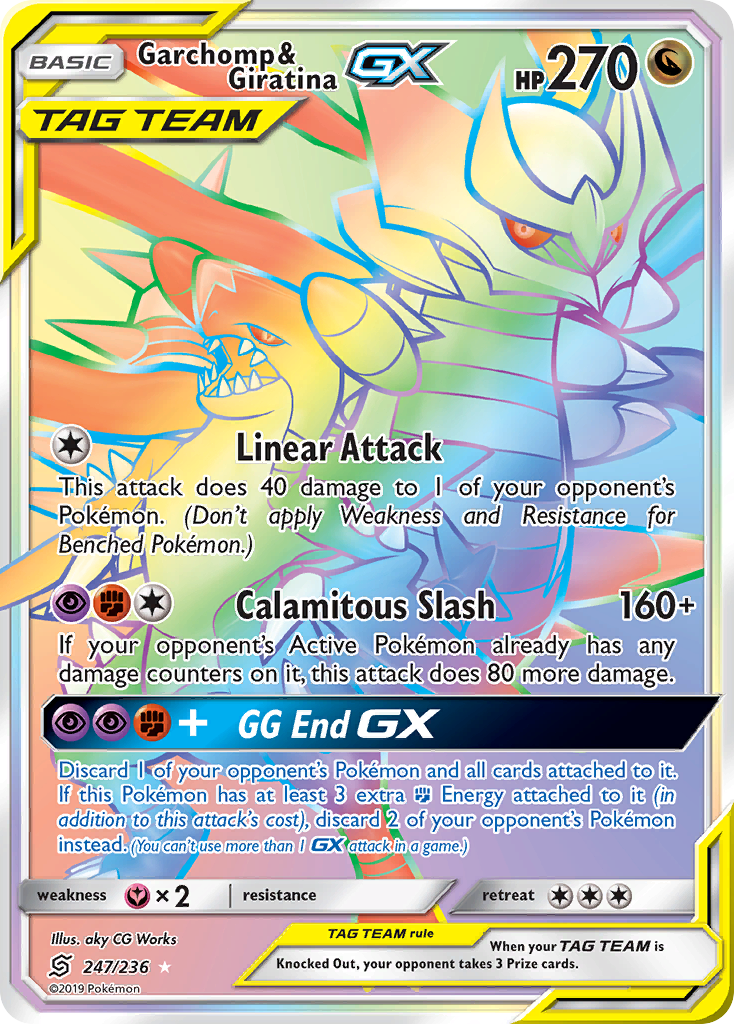 Garchomp & Giratina GX (247/236) [Sun & Moon: Unified Minds] | Exor Games Summserside