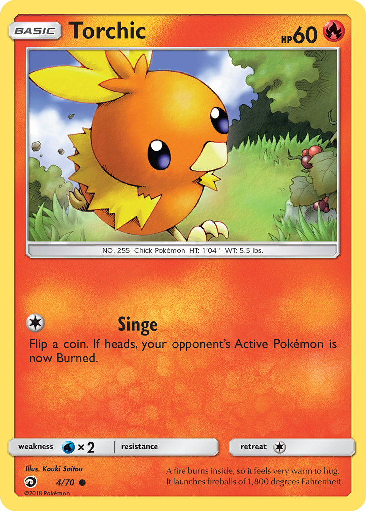 Torchic (4/70) [Sun & Moon: Dragon Majesty] | Exor Games Summserside