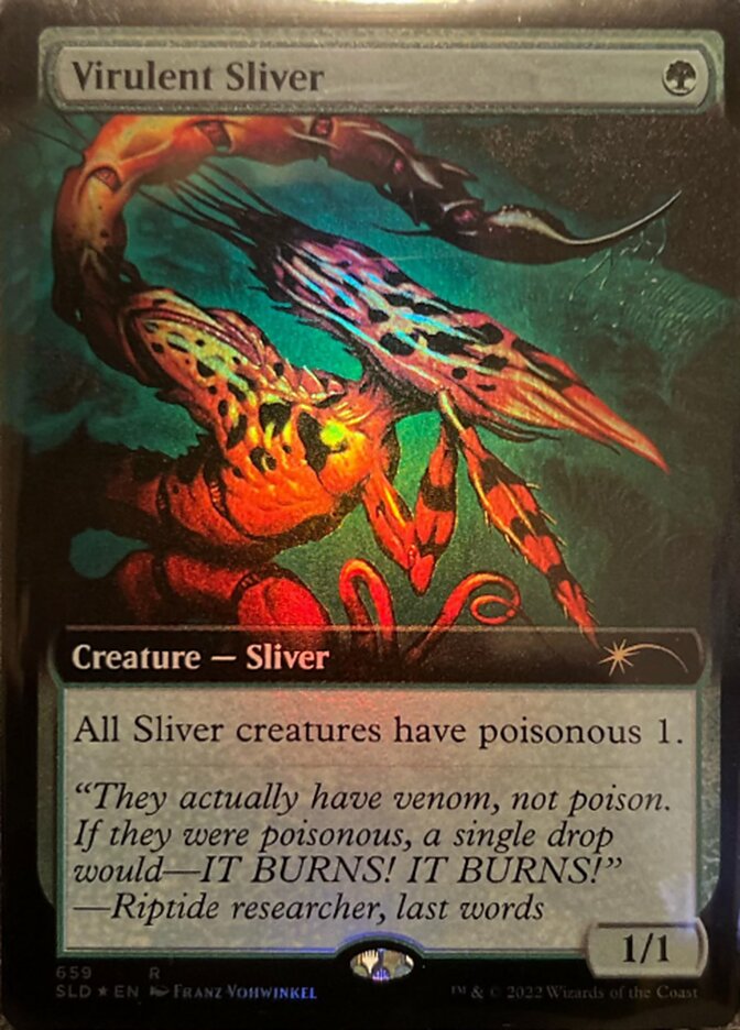 Virulent Sliver (Extended Art) [Secret Lair Drop Promos] | Exor Games Summserside