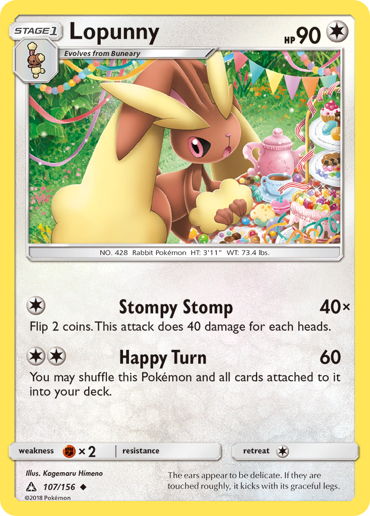 Lopunny (107/156) [Sun & Moon: Ultra Prism] | Exor Games Summserside