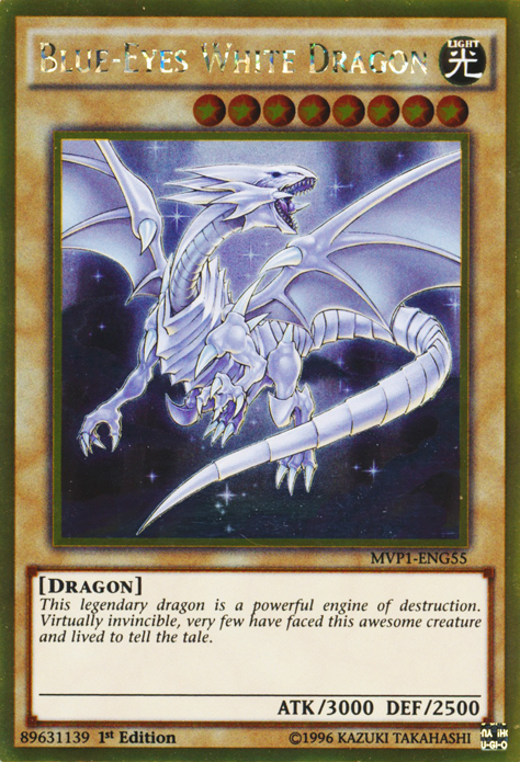 Blue-Eyes White Dragon [MVP1-ENG55] Gold Rare | Exor Games Summserside