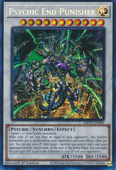 Psychic End Punisher [MP23-EN086] Prismatic Secret Rare | Exor Games Summserside