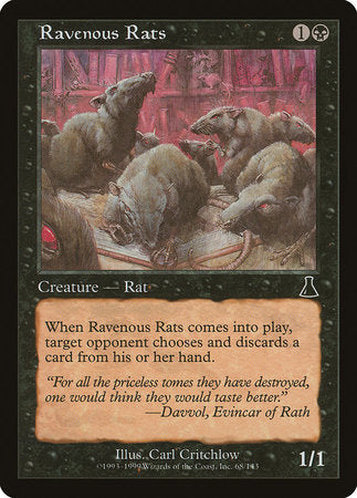 Ravenous Rats [Urza's Destiny] | Exor Games Summserside