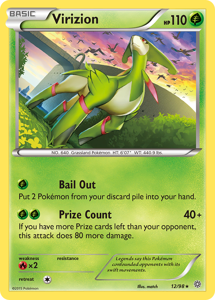 Virizion (12/98) [XY: Ancient Origins] | Exor Games Summserside