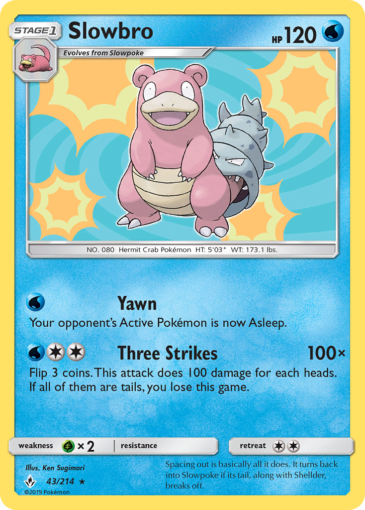 Slowbro (43/214) [Sun & Moon: Unbroken Bonds] | Exor Games Summserside