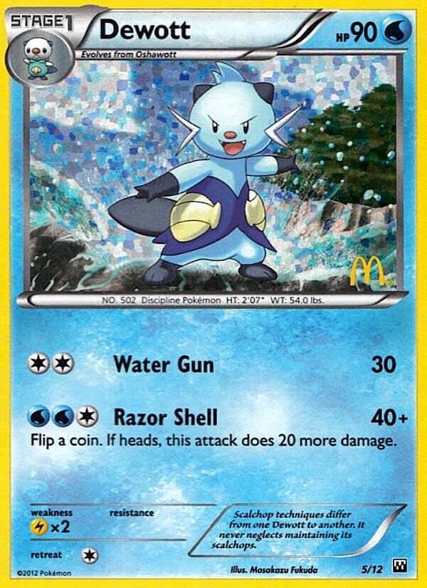 Dewott (5/12) [McDonald's Promos: 2012 Collection] | Exor Games Summserside